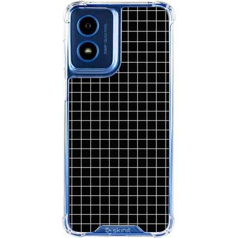 Black Grid Moto G 5G (2024) Clear Case